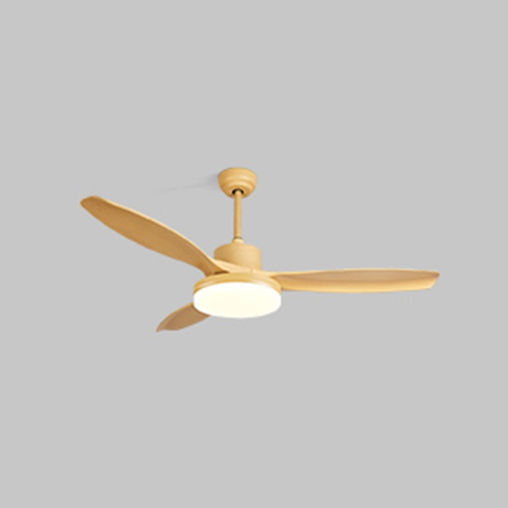 Ozawa 3-Blade Wood & Gray Basic DC Ceiling Fan with Light, 39.4''/47.2 ...